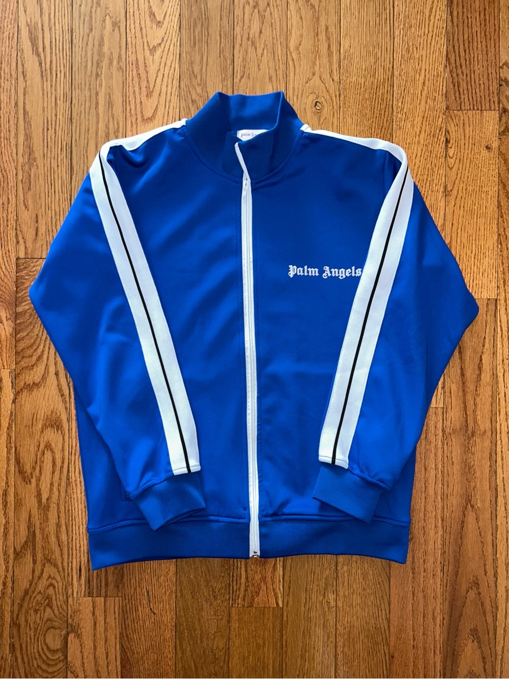 Palm Angels Blue Track Jacket Size Medium